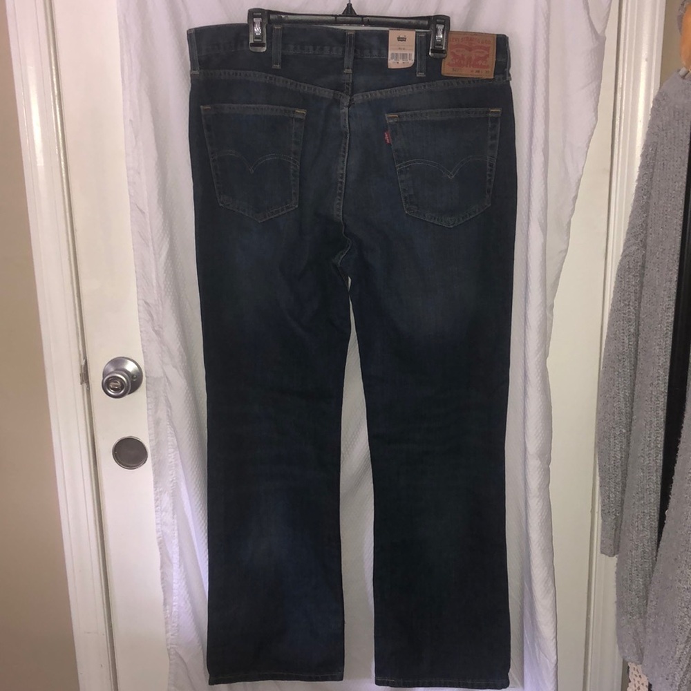 NWT LEVI’S 527 Slim Bootcut 100% Cotton 38x32 Men’s Jeans - Picture 2 of 8
